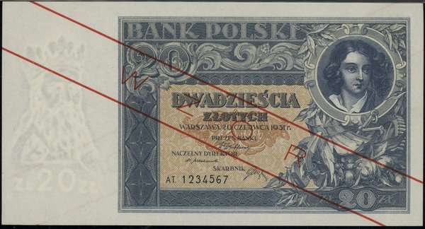 20 złotych, 20.06.1931