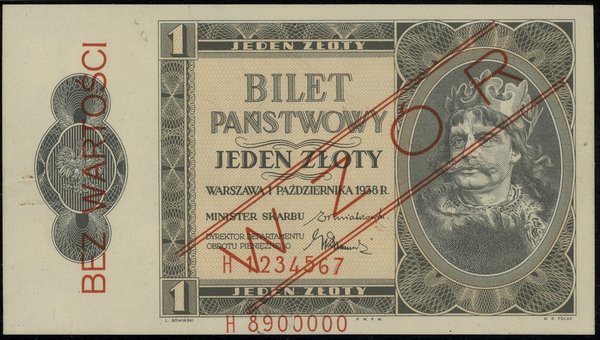 1 złoty, 1.10.1938