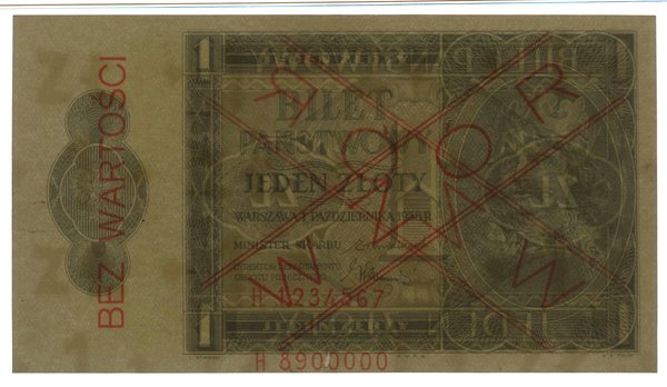 1 złoty, 1.10.1938