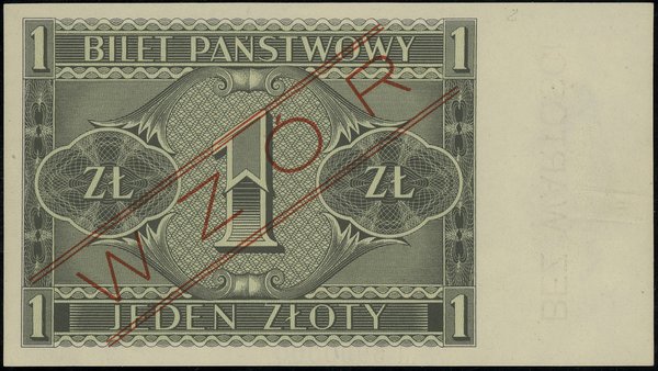 1 złoty, 1.10.1938