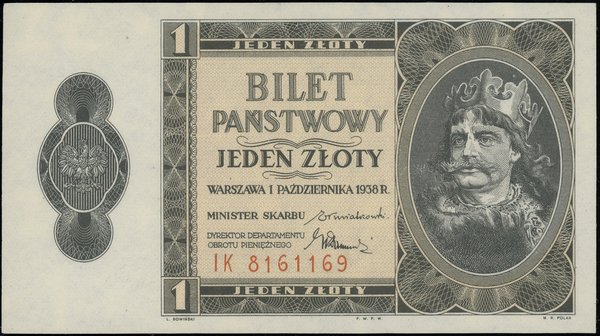 1 złoty, 1.10.1938