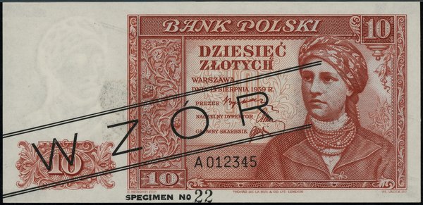 10 złotych, 15.08.1939