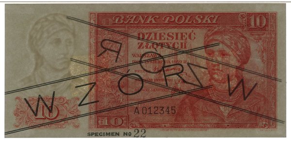 10 złotych, 15.08.1939