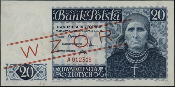 20 złotych, 15.08.1939