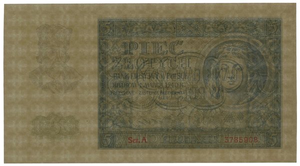 5 złotych, 1.03.1940