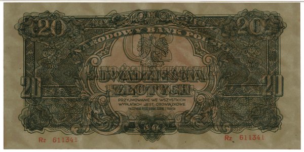 20 złotych, 1944