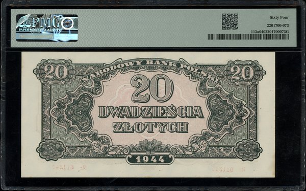 20 złotych, 1944