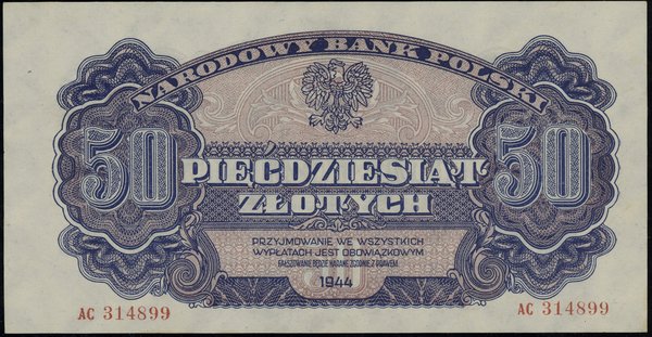 50 złotych, 1944