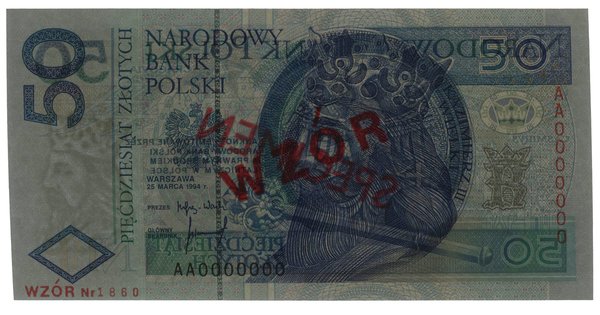 50 złotych, 25.03.1994