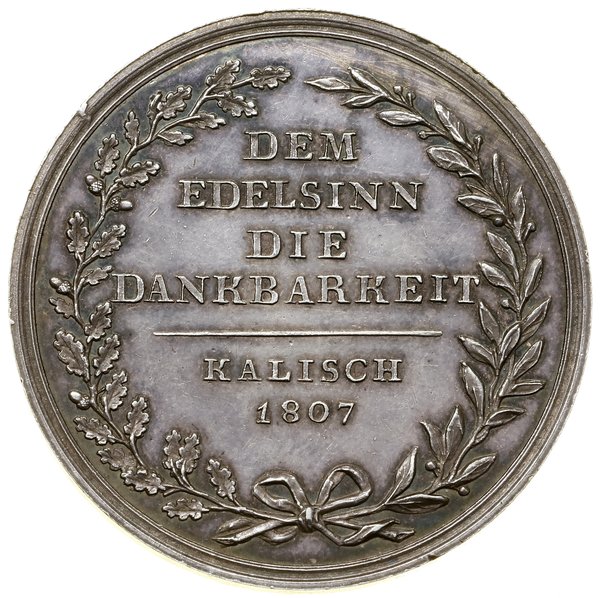 Medal poświęcony komendantowi wojennemu departamentu kaliskiego Henrykowi Boisser, 1807