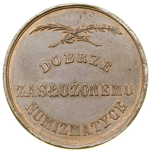 Medal upamiętniający śmierć Emeryka Hutten-Czapskiego, po 1896, Warszawa