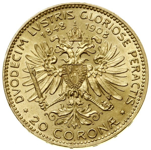 20 koron, 1908, Wiedeń