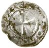 Denar, (983–1002); Aw: Krzyż, w jednym kącie ornament złożony z trzech łuków, + OTTO REX; Rw: Mur ..