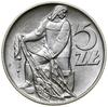 5 złotych, 1958, Warszawa; Rybak, wąska cyfra 8 w dacie, na rewersie bardzo wyraźne widoczne „słon..