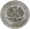 100 złotych, 1973, Warszawa; Mikołaj Kopernik – popiersie, PRÓBA NIKIEL; Parchimowicz P354b; wyśmi..