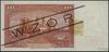 10 złotych, 15.08.1939; czarny nadruk WZÓR po obu stronach banknotu, seria A, numeracja 012345, do..