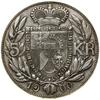 5 koron, 1900, Berno; KM Y 4; srebro, 23.91 g; rzadki typ monety – nakład jedynie 5.000 sztuk.