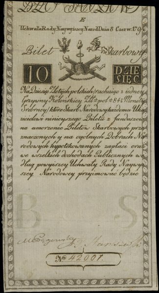 10 złotych polskich, 8.06.1794