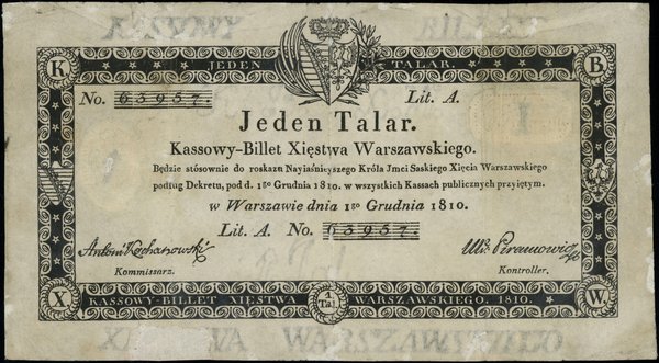 1 talar, 1.12.1810