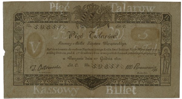 5 talarów, 1.12.1810