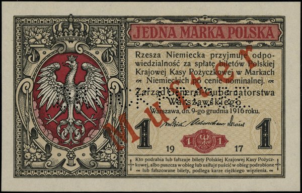 1 marka polska, 9.12.1916