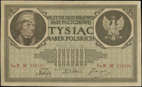 1.000 marek polskich, 17.05.1919