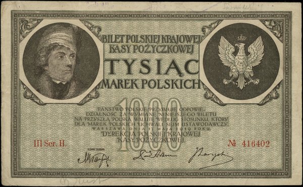 1.000 marek polskich, 17.05.1919