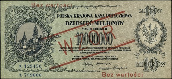 10 000 000 marek polskich, 20.11.1923