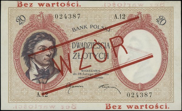 20 złotych, 28.02.1919