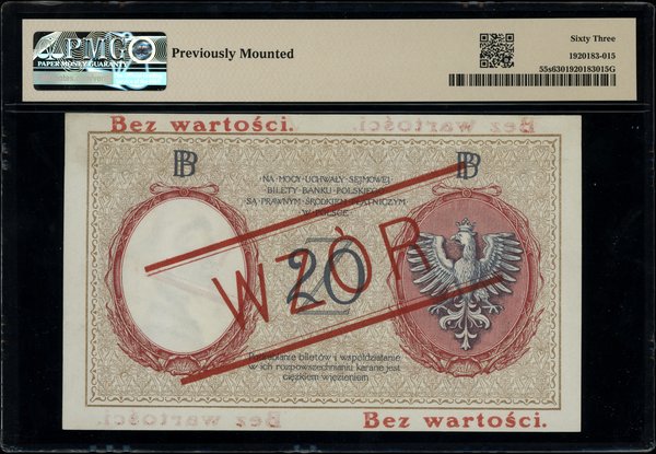 20 złotych, 28.02.1919