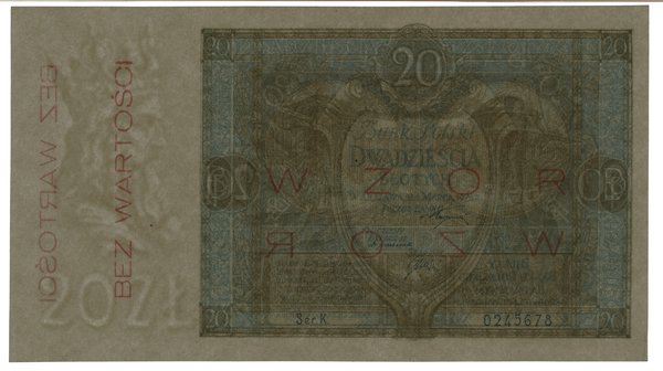 20 złotych, 1.03.1926