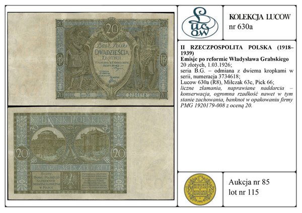 20 złotych, 1.03.1926