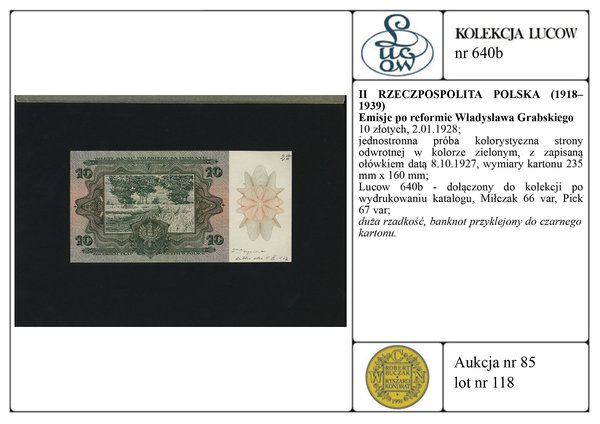 10 złotych, 2.01.1928