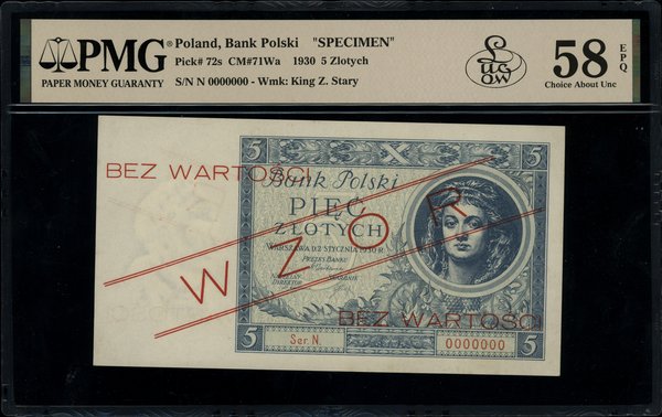 5 złotych, 2.01.1930