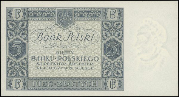 5 złotych, 2.01.1930