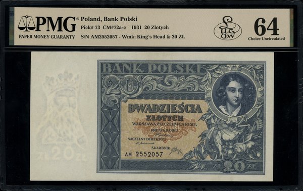 20 złotych, 20.06.1931