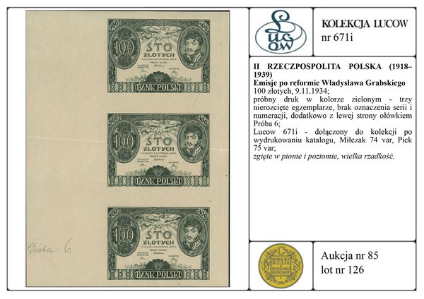 100 złotych, 9.11.1934