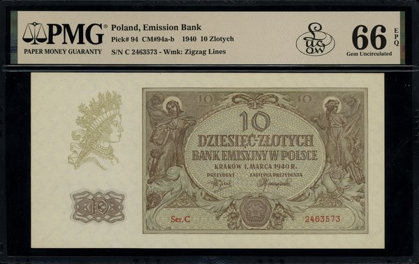 10 złotych, 1.03.1940