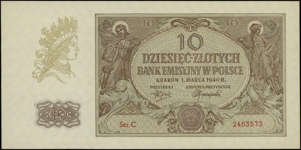 10 złotych, 1.03.1940