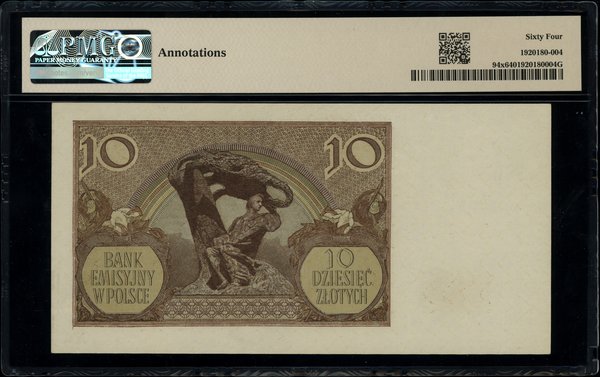 Fałszerstwo z epoki banknotu o nominale 10 złotych, 1.03.1940