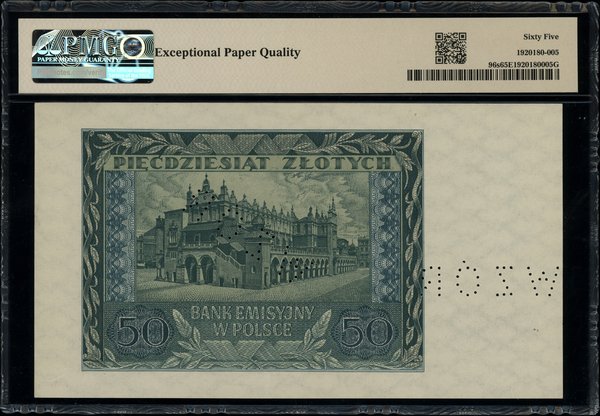 50 złotych, 1.03.1940