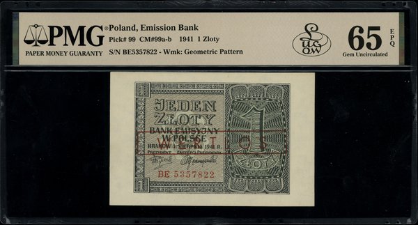 1 złoty, 1.08.1941