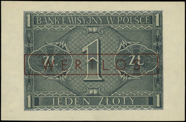 1 złoty, 1.08.1941