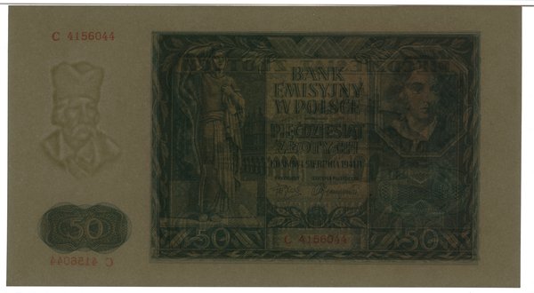 50 złotych, 1.08.1941