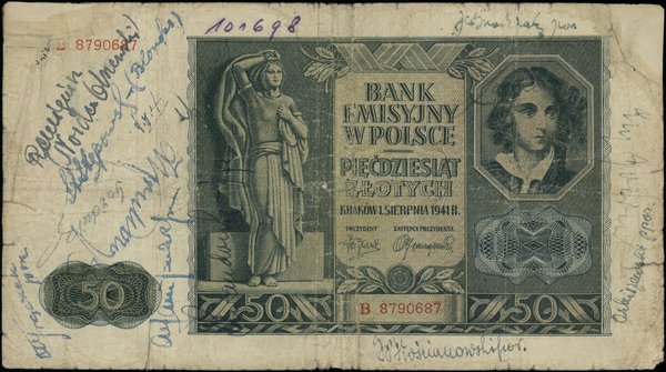 50 złotych, 1.08.1941