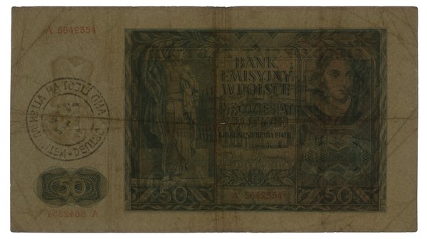 50 złotych, 1.08.1941