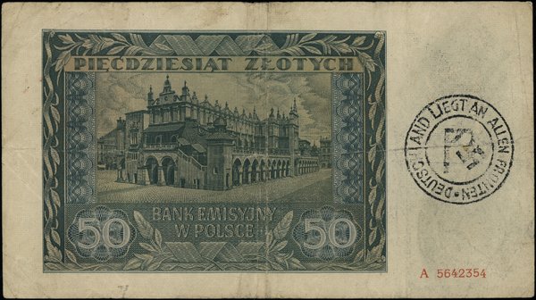 50 złotych, 1.08.1941