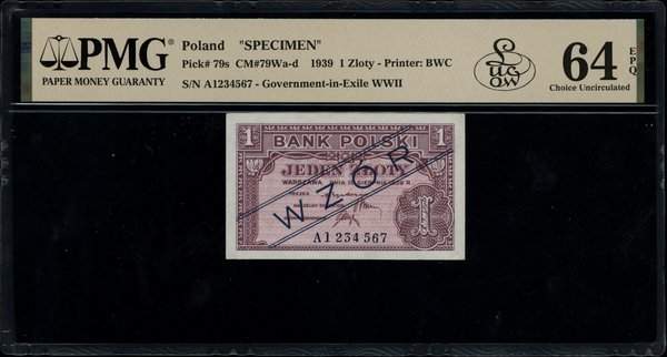 1 złoty, 15.08.1939