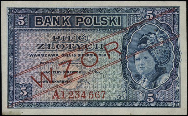 5 złotych, 15.08.1939