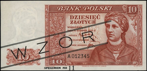 10 złotych, 15.08.1939